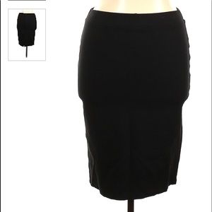Ava & Viv Black Stretch Pencil Skirt - PLUS SIZE